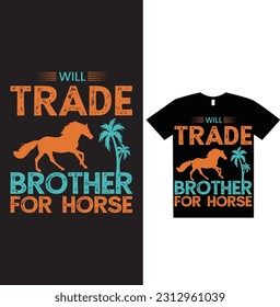 Camiseta de caballo WILL-TRADE-BROT 