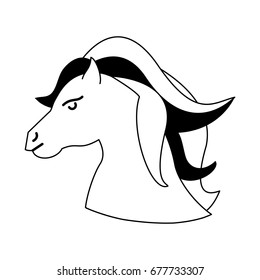 horse with two tone mane icon image 