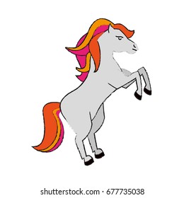 horse with two tone mane icon image 