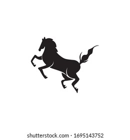 horse unique black vector design illustration