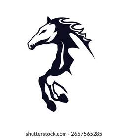 Logotipo moderno abstracto del Vector del caballo