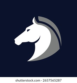 cavalo vetor abstrato logotipo moderno