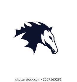Pferdevektor abstraktes modernes Logo