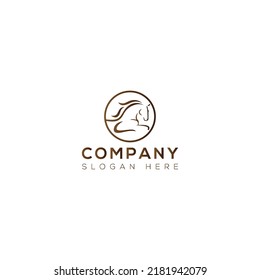 Horse vector art logo design 