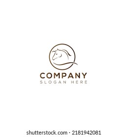 Horse vector art logo design 