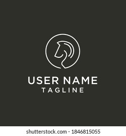 horse vector circle logo design inspiration