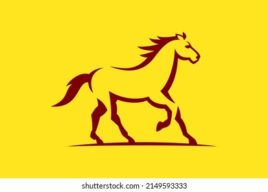 The horse vector concept. Very suitable for symbol, logo, company name, brand name, personal name, icon and many more.