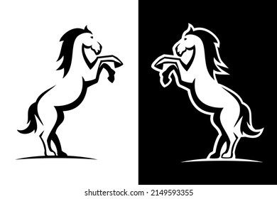 The horse vector concept. Very suitable for symbol, logo, company name, brand name, personal name, icon and many more.