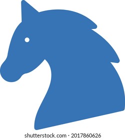 icono de color de glifo vector de caballo