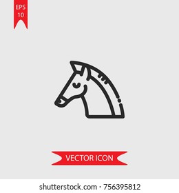 Horse vector icon, illustration symbol