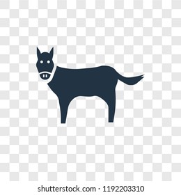 Horse vector icon isolated on transparent background, Horse transparency logo concept