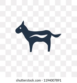 Horse vector icon isolated on transparent background, Horse transparency concept can be used web and mobile