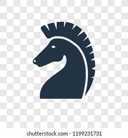 Horse vector icon isolated on transparent background, Horse transparency logo concept