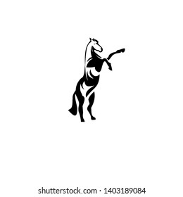 horse vector icon and Silhouette