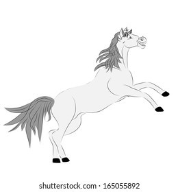 Horse. Vector illustration