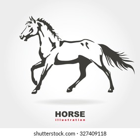 Horse. Vector illustration.