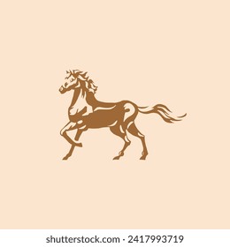 horse vector illustration design template