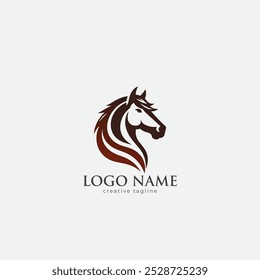 Horse vector, horse illustration, horse icon, racehorse logo template