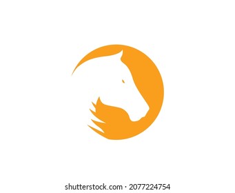 diseño de logotipo de ilustración de vector de caballo