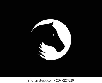 horse vector illustration logo design