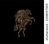 Horse vector Illustration for logo and t shirt. Editable and Commercial Use