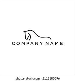  horse vector  linear icons and logo design elements designs company 