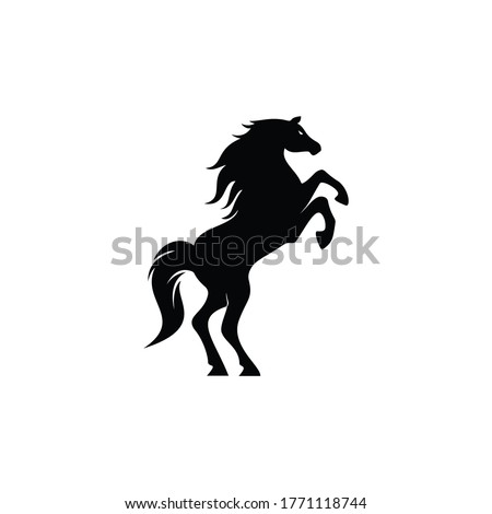 Horse vector logo design. Horse racing logo design.