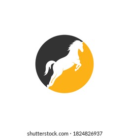 Horse vector logo design. Horse sign icon.