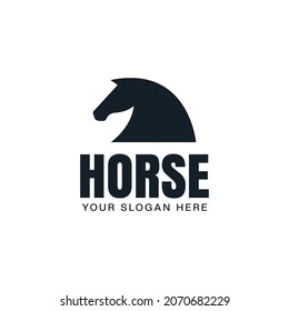 horse vector logo design. logo template