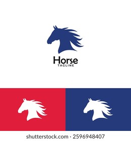 Horse vector logo design template