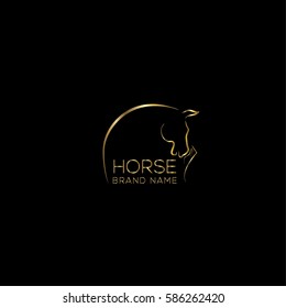 Horse vector logo design template