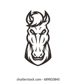 Horse - Vector logo / icon mascot illustration