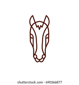 Horse - Vector logo / icon mascot illustration