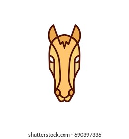 Horse - Vector logo / icon mascot illustration
