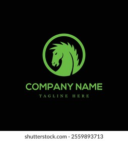 horse vector logo template for branding design
