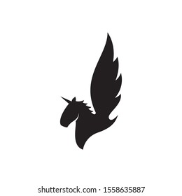 horse vector logo template silhouette monochrome