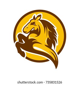 horse - vector logo/icon illustration