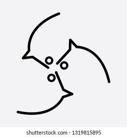 Horse vector logo.Triple vector logo