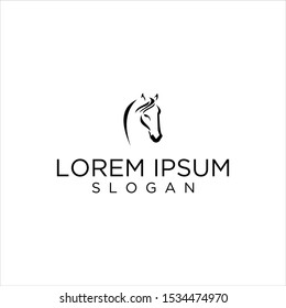 horse vector modern abstract logo