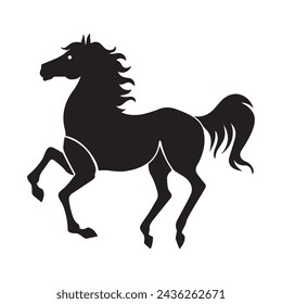 Horse vector on a white background.