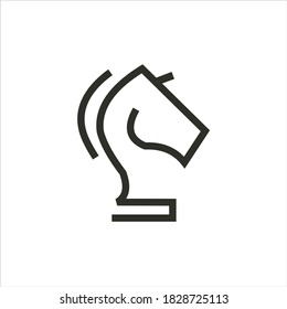 horse vector outline design logo
