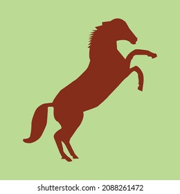 horse vector ,Running horse silhouette, A horse gallops fast, vector illustration silhouette on a white background