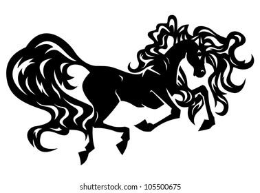 Horse vector silhouette
