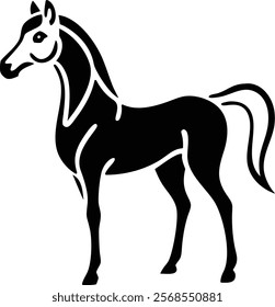 horse vector silhouette art design