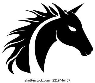 Horse vector, silhouette vector, isolated illustration abstract pattern on white background