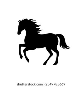 horse vector Silhouette isolated on white background