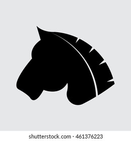 Horse vector Silhouette simple icon