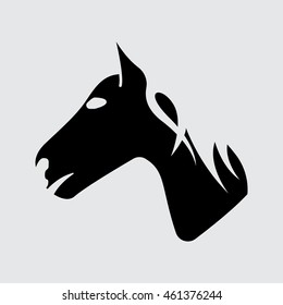 Horse vector Silhouette simple icon