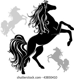 Horse vector silhuette