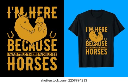 Horse, Vector, Typography T-Shirt Design